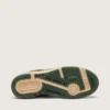 Forty2 da uomo in pelle verde e nylon color crema con stella in TPU e linguetta sul tallone in pelle argentata