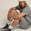Francy da uomo in pelle con stella in pelle e linguetta sul tallone
