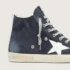 Francy da uomo in pelle con stella in pelle e linguetta sul tallone