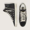 Francy Penstar in glitter con stella color avorio e linguetta sul tallone nera