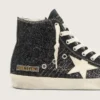 Francy Penstar in glitter con stella color avorio e linguetta sul tallone nera