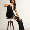 Francy Penstar in glitter marrone con stella in pelle bianca