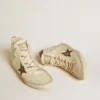 Francy Penstar in nappa con stella in pelle scamosciata nera e linguetta sul tallone in cotone