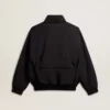 Giacca a vento nera con tasche multiple