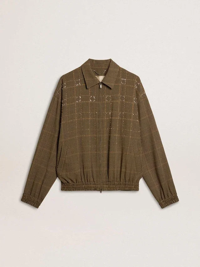 Giacca bomber da donna in lana