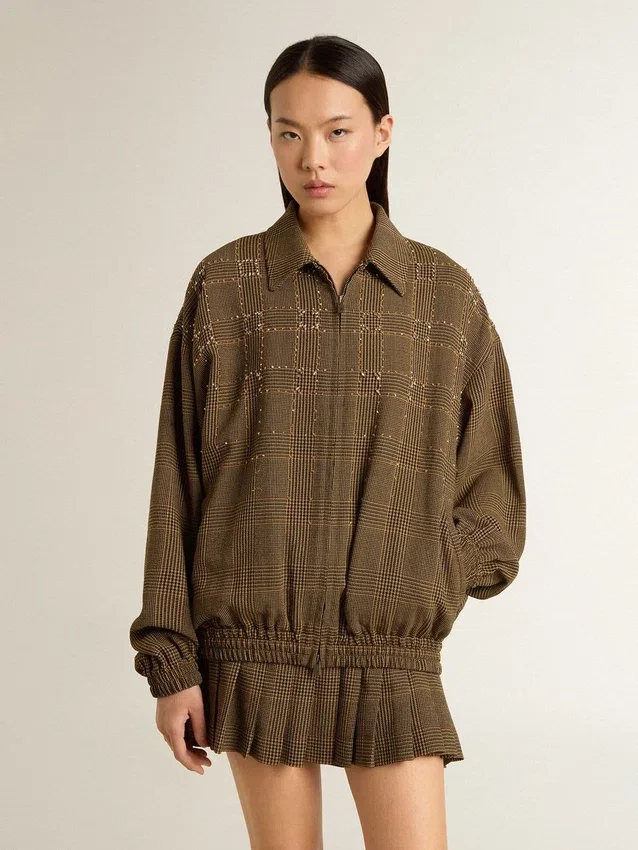 Giacca bomber da donna in lana