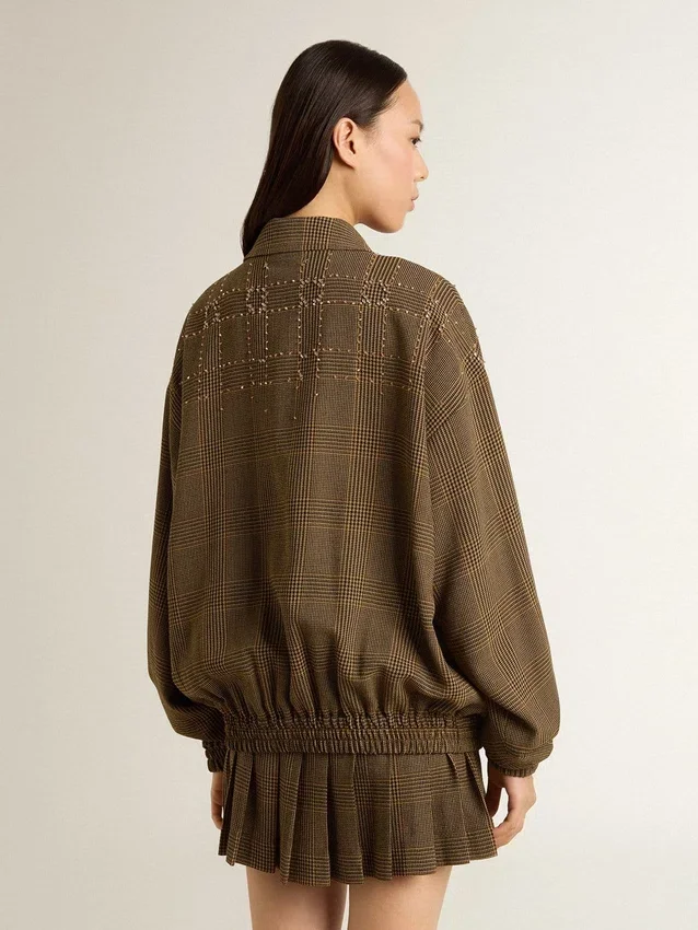 Giacca bomber da donna in lana