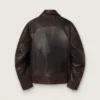 Giacca bomber da uomo in pelle nappa bordeaux