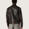 Giacca bomber da uomo in pelle nappa bordeaux