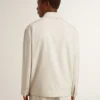 Giacca Coach da uomo in misto lana color kaki