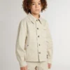 Giacca da bambino beige con tocchi multicolori