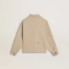 Giacca da bambino beige con tocchi multicolori