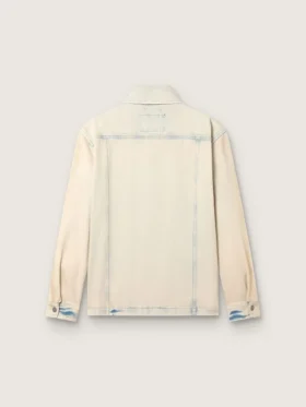 Giacca da lavoro da uomo in denim color sabbia chiaro