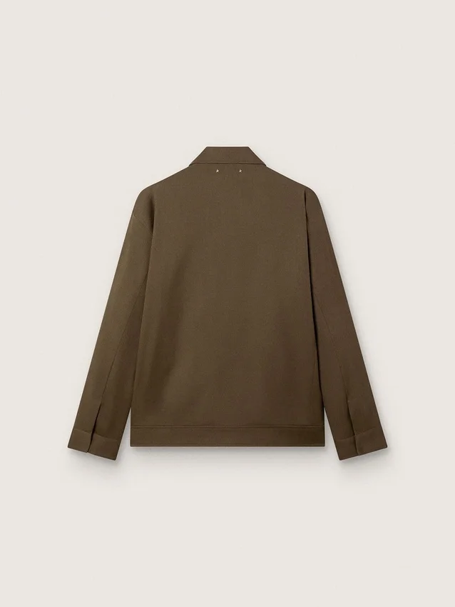 Giacca da uomo in gabardina di lana con ricami