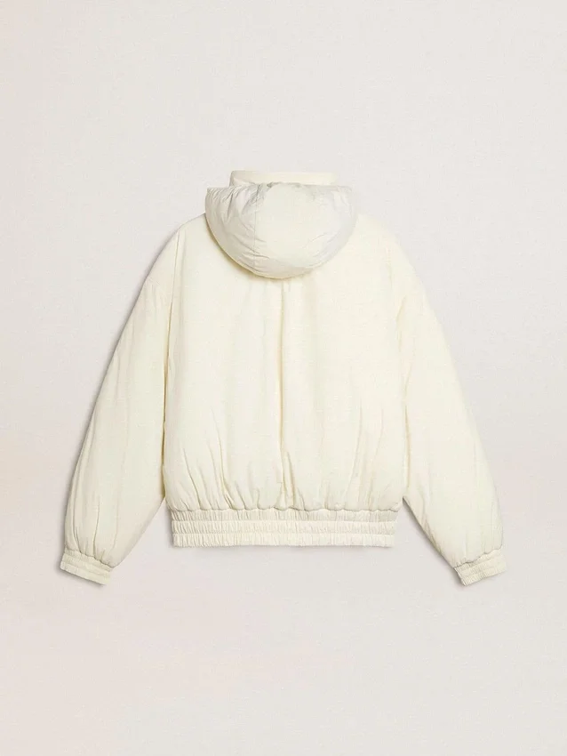 Giacca imbottita da donna color crema