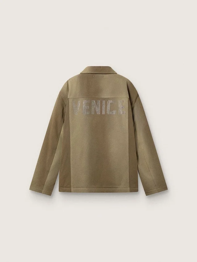Giacca imbottita unisex nei toni del kaki