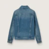Giacca in denim da uomo con lavaggio medio