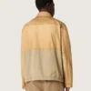 Giacca safari unisex in cotone beige e verde militare con tasche maxi