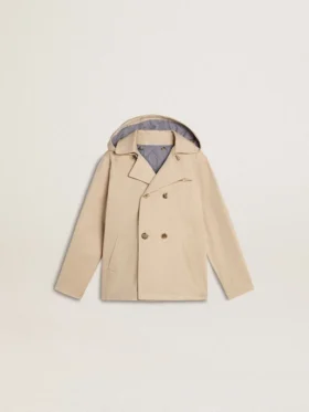 Giacca trench da bambino con gilet interno rimovibile