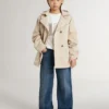 Giacca trench da bambino con gilet interno rimovibile
