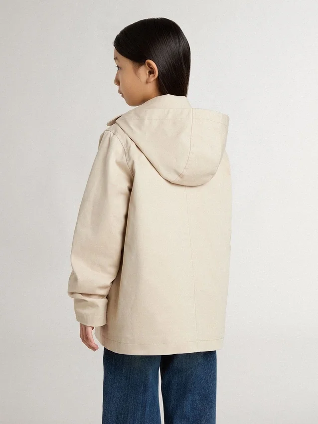 Giacca trench da bambino con gilet interno rimovibile