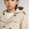 Giacca trench da bambino con gilet interno rimovibile