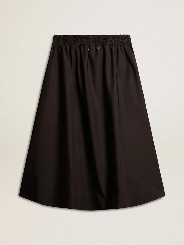 Gonna svasata in nylon tecnico nero