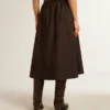 Gonna svasata in nylon tecnico nero