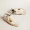 Hi Star con stella in cristalli Swarovski e linguetta sul tallone in pelle argentata