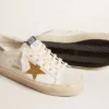 Hi Star con stella in cristalli Swarovski e linguetta sul tallone in pelle argentata
