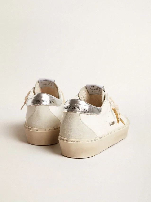 Hi Star con stella in cristalli Swarovski e linguetta sul tallone in pelle argentata