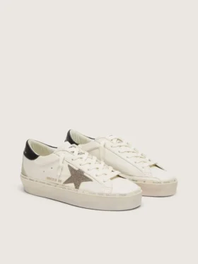 Hi Star con stella in cristallo Swarovski e linguetta sul tallone in pelle nera