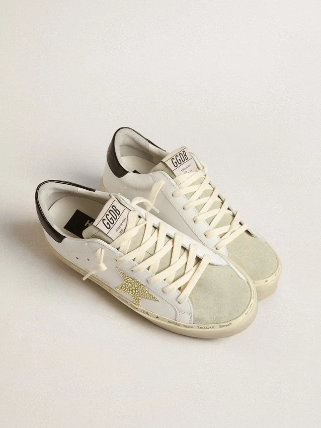 Hi Star con stella in cristallo Swarovski e linguetta sul tallone nera