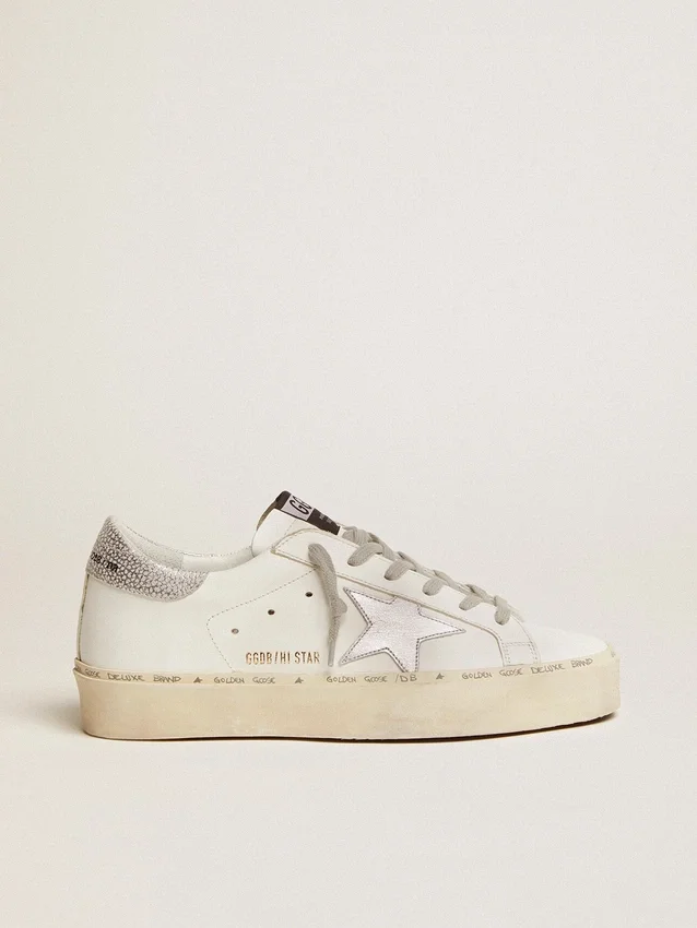 Hi Star da donna con stella e tacco argento metallizzato