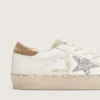 Hi Star da donna con stella glitterata argento e linguetta sul tallone in nabuk grigio tortora
