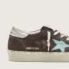 Hi Star da donna in pelle scamosciata grigio scuro con stella verde acqua