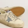 Hi Star in nappa con stella in cristalli Swarovski e linguetta sul tallone in pelle blu scuro