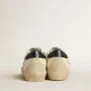 Hi Star in nappa con stella in cristalli Swarovski e linguetta sul tallone in pelle blu scuro