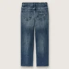 Jeans bootcut da bambine Journey in denim blu con strass sfumati