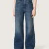 Jeans bootcut da bambine Journey in denim blu con strass sfumati