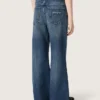 Jeans bootcut da bambine Journey in denim blu con strass sfumati