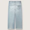 Jeans da bambino Golden in denim azzurro con logo ricamato