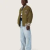 Jeans da bambino Golden in denim azzurro con logo ricamato