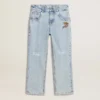 Jeans da bambino in denim chiaro