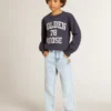 Jeans da bambino in denim chiaro