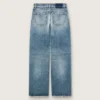 Jeans da donna Golden in stile boyfriend in denim azzurro chiaro con effetto stone-washed