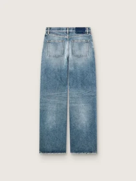 Jeans da donna Golden in stile boyfriend in denim azzurro chiaro con effetto stone-washed