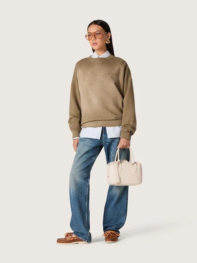 Jeans da donna Golden in stile boyfriend in denim azzurro chiaro con effetto stone-washed
