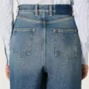 Jeans da donna Golden in stile boyfriend in denim azzurro chiaro con effetto stone-washed