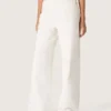 Jeans da donna Golden in stile boyfriend in denim bull bianco ottico